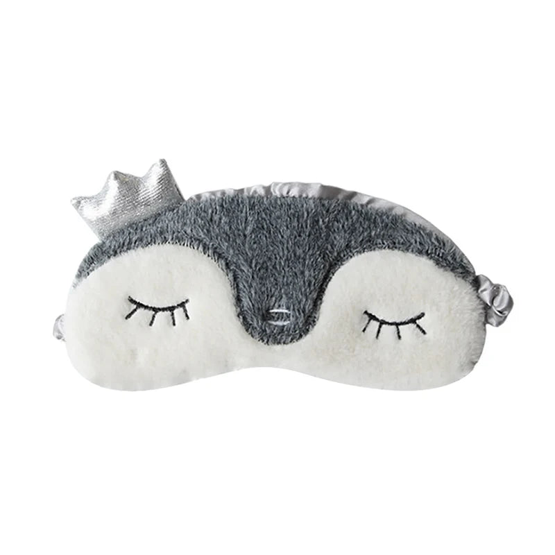 Cute Animals Plush Sleeping Eye Mask