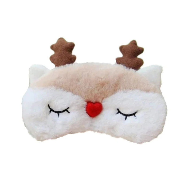 Cute Animals Plush Sleeping Eye Mask