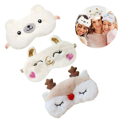 Cute Animals Plush Sleeping Eye Mask