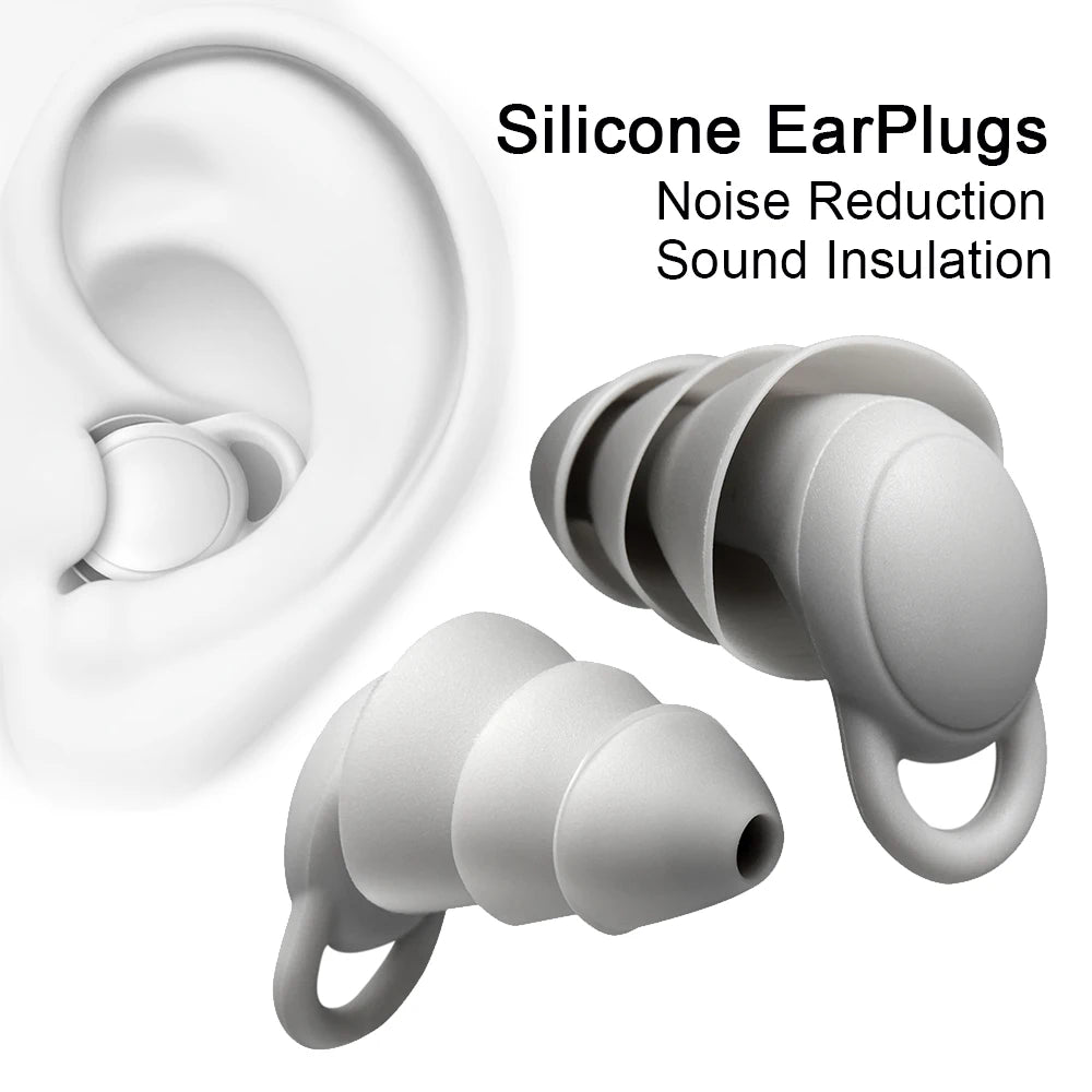 Anti-Noise Silicone Ear Plugs