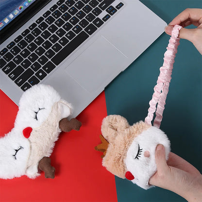 Cute Animals Plush Sleeping Eye Mask