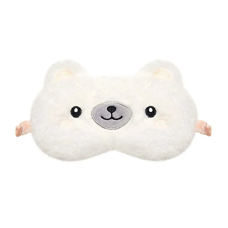 Cute Animals Plush Sleeping Eye Mask